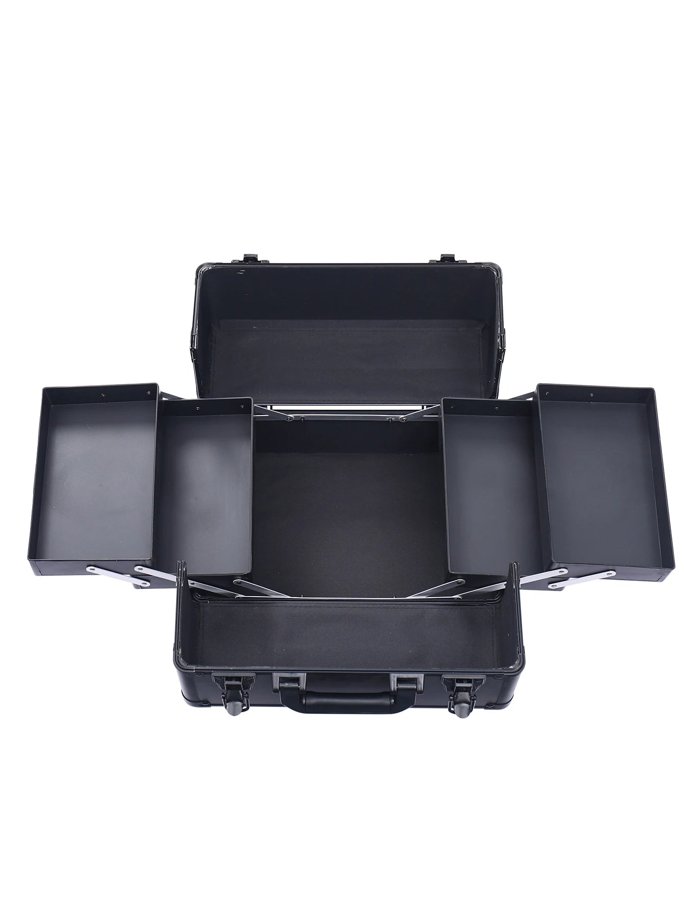 4-in-1 Professional Makeup Trolley Case - Rolling Cosmetic Organizer