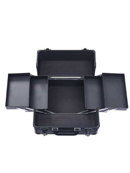 4-in-1 Professional Makeup Trolley Case - Rolling Cosmetic Organizer