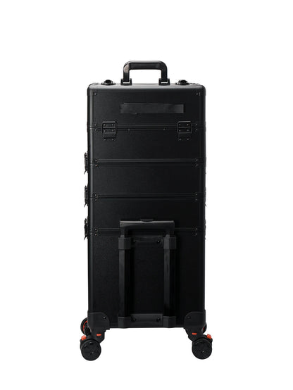 4-in-1 Professional Makeup Trolley Case - Rolling Cosmetic Organizer